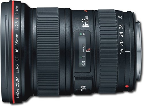  Canon - EF 16-35mm f/2.8L II USM Ultra-Wide Zoom Lens - Black
