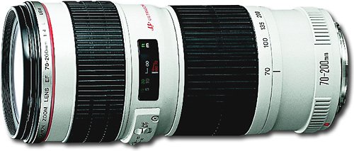 Canon - EF 70-200mm f/4L IS USM Telephoto Zoom Lens - White