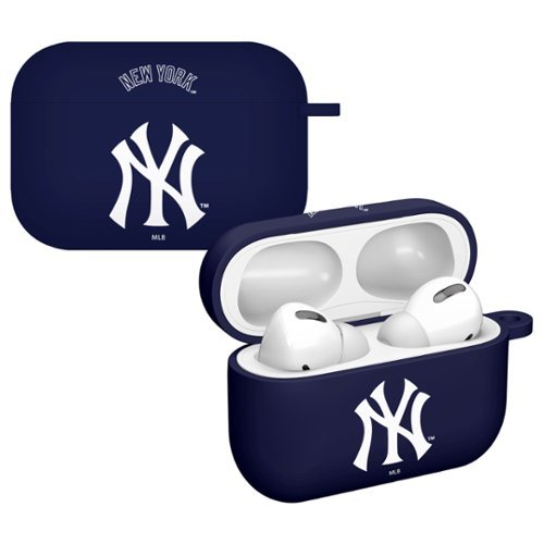 Artinian - New York Yankees AirPods Pro Silicone Case Cover - Navy-Front_Standard 