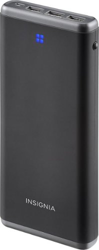  Insignia™ - 20800 mAh Portable Charger - Black/Gray