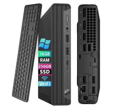 HP - Refurbished Excellent - Micro PC EliteDesk 800 G6 Mini Desktop Computer | Intel Core i5-10th Gen | 16GB RAM DDR4 | 256GB NVMe | Windows 11 Pro.-Front_Standard 