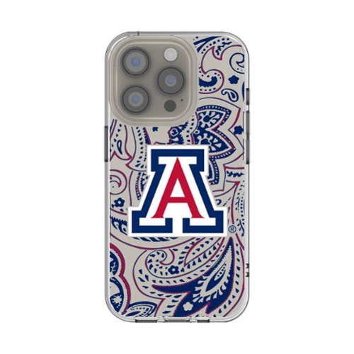 Keyscaper - NCAA - Arizona Wildcats iPhone Paisley Design Clear Case - 16e - Multicolor-Front_Standard 
