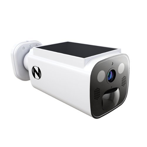 Night Owl - Solar Powered Wire Free 2K Camera with Spotlight and 2-Way Audio - White