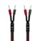 AudioQuest - 6FT Rocket 33 Single FR Speaker Cable W/SureGrip 300 Banana Connectors - Red/Black-Front_Standard