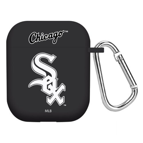 Artinian - Chicago White Sox AirPods Case Cover - Black-Front_Standard 