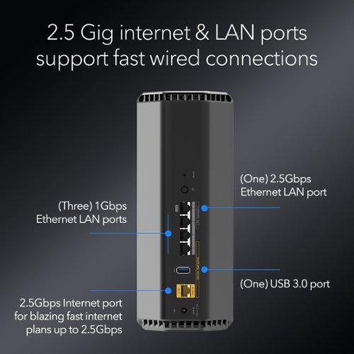 NETGEAR Nighthawk BE12000 Tri-Band Wi-Fi 7 Router - Black WHERE TO BUY