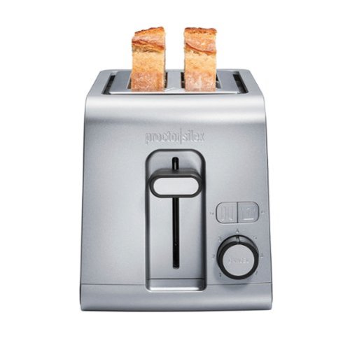 Proctor Silex - Sure-Toast 2 Slice Toaster - Silver-Front_Standard 