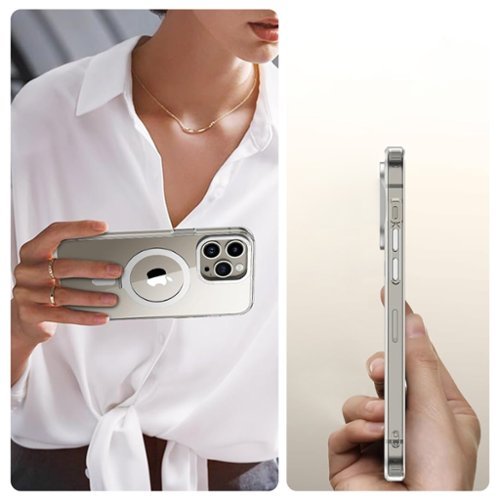 SaharaCase Hybrid-Flex Kickstand Case with MagSafe for Apple iPhone 15 Pro - Clear SHOP ONLINE
