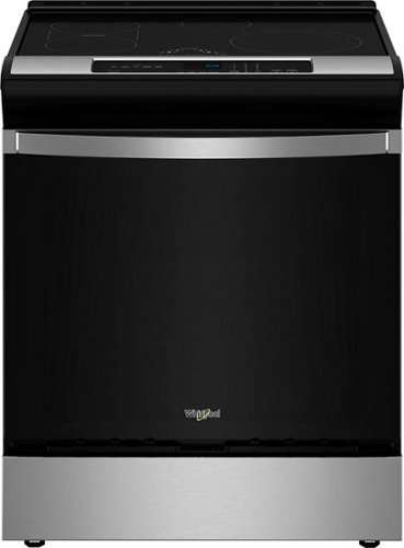  Whirlpool - 6.4 Cu. Ft. Slide-In Electric Induction Range with No Preheat Air Fry - Fingerprint Resistant Stainless Steel