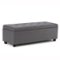 Simpli Home - Hamilton Storage Ottoman - Slate Grey-Front_Standard