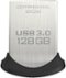 SanDisk - Ultra Fit 128GB USB 3.0 Type A Flash Drive - Black/Silver-Front_Standard