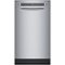Bosch - 800 Series 18" Front Control Smart Built-In Stainless Steel Tub Dishwasher with 3rd Rack, 44 dBA - Stainless steel-Front_Standard 