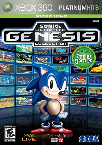  Sonic's Ultimate Genesis Collection Platinum Hits Standard Edition - Xbox 360