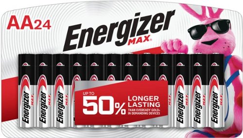 Energizer - MAX AA Batteries (24 Pack), Double A Alkaline Batteries