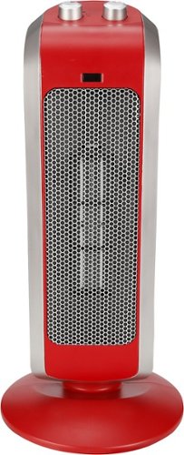 Ceramic Tower Heater - Red-Front_Standard 