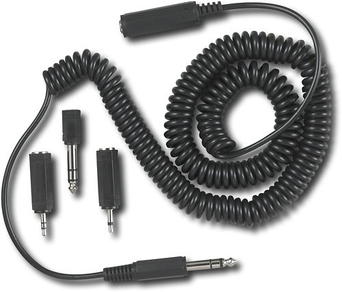  Dynex™ - Stereo Headphone Extension/Adapter Kit - Black