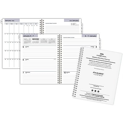 AT-A-GLANCE DayMinder Executive 2026 Weekly Monthly Refill for G545 Medium 7 x 8