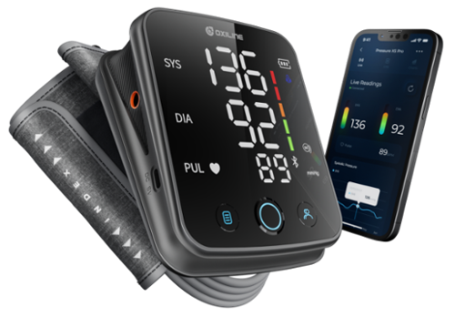 Oxiline - Pressure XS Pro Smart Blood Pressure Monitor - Metallic Grey-Front_Standard 