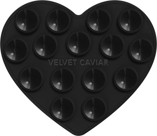 VELVET CAVIAR - Magnetic Heart Suction Mount - Black