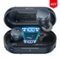 TOZO - T12 True Wireless Earbuds, AI Noise Cancelling Mic, 55H, Powerful Bass, IPX8 Waterproof, Personalized APP, Comfort Wear - Blue-Front_Standard