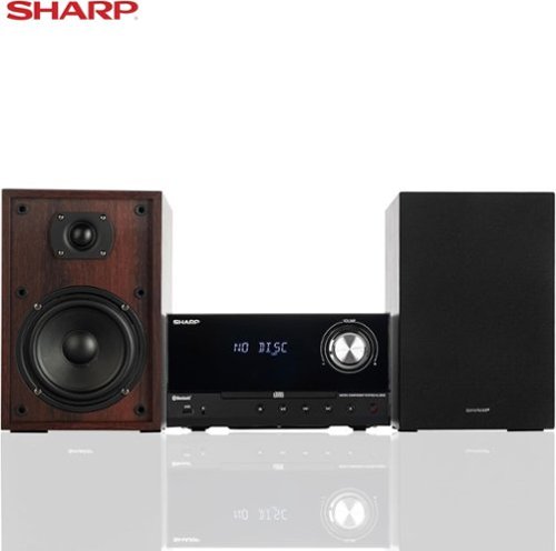 Sharp - XL-B530 Bluetooth CD Stereo Speaker System – Brown Oak-Front_Standard 