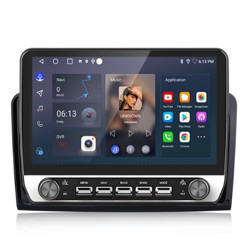 Junsun - For Mercedes-Benz ML-Class W164 2005-2012 10.1" carplay Android 15 1+32GB Car Stereo Radio GPS Navi WIFI SWC RDS BT FM - Black-Front_Standard 