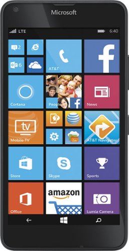  AT&amp;T Prepaid - Microsoft Lumia 640 4G LTE with 8GB Memory Prepaid Cell Phone - Black