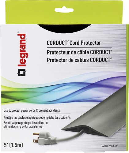 Legrand Wiremold Corduct 5 Foot Overfloor Cord Protector - Ivory WORLDWIDE DELIVERY