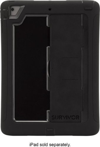  Griffin - Black Survivor Slim Protective Case Plus Stand for iPad Air - Black
