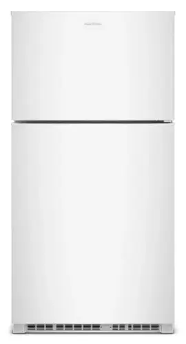 Front. Amana - 21.3 Cu. Ft. Top-Freezer Refrigerator With Dual Crisper Drawers - White.