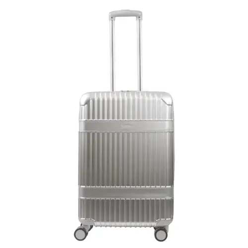 Front. Martha Stewart - The Bedford 26" Hardside Spinner - SILVER.