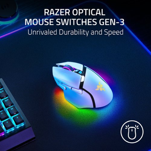 Razer Basilisk V3 Pro Optical Gaming Mouse with HyperScroll Tilt Wheel - Wireless - White HOW TO BUY