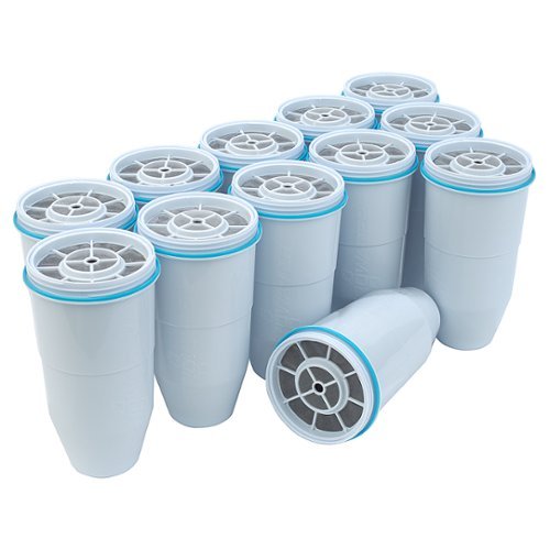 ZeroWater - Filters for Water Filter Pitchers (12-Pack) - White