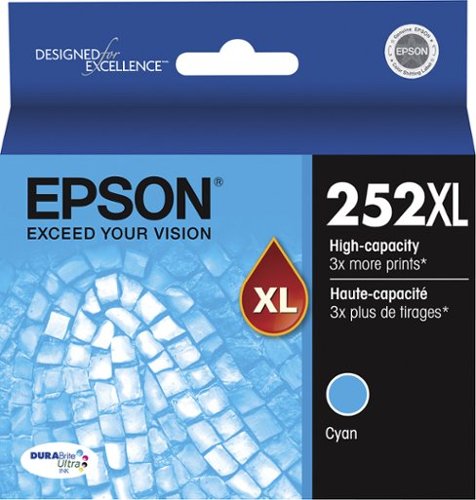 Epson - 252XL High-Yield Ink Cartridge - Cyan