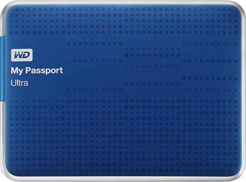 WD - My Passport Ultra 1TB External USB 3.0 Hard Drive - Blue
