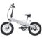 GoTrax - F1 Folding Ebike w/ 25 mile Max Operating Range and 20 MPH Max Speed - White-Front_Standard