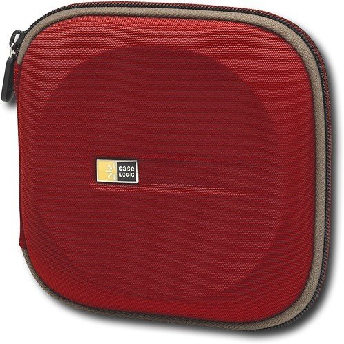  Case Logic - 24-Disc CD/DVD Wallet - Red
