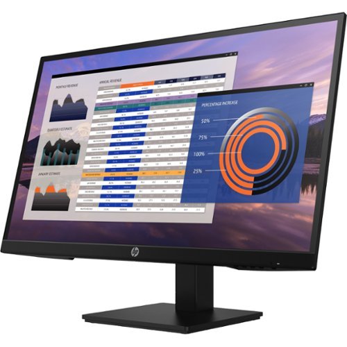 HP - P27h G4 FHD Monitor 27 LCD FHD Monitor (VGA, HDMI) - Black-Front_Standard 