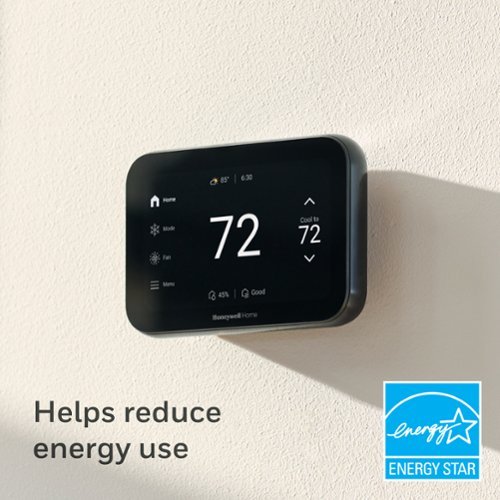 Honeywell Home X8S Smart Thermostat with Video Doorbell Compatibility, and IAQ Control - Black GLOBAL SHIPPING