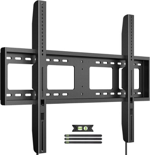 FINEAK - Heavy Duty Fixed TV Wall Mount for 65-100 Inch TVs - Black 65-100 inch-Front_Standard 