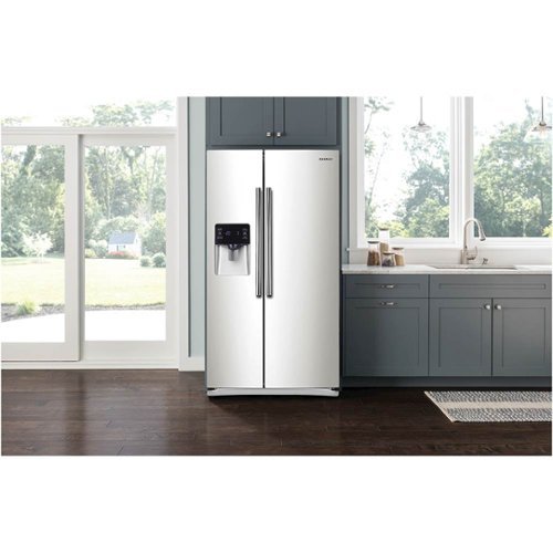 Samsung - 24.7 Cu. Ft. Side-by-Side Refrigerator with Food ShowCase and Thru-the-Door Ice and Water - White-Alt_View_Standard_14 