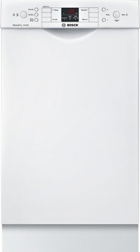  Bosch - 300 Series 18&quot; Front Control Tall Tub Built-In Dishwasher with Stainless-Steel Tub - White