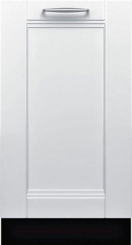 Bosch - 800 Series 18" Hidden Control Tall Tub Built-In Dishwasher with Stainless-Steel Tub - Custom Panel Ready