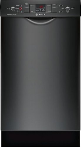  Bosch - 300 Series 18&quot; Front Control Tall Tub Built-In Dishwasher with Stainless-Steel Tub - Black