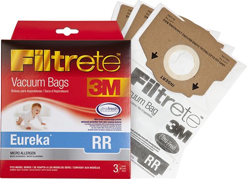  3M - Eureka RR Pet Micro Allergen Vacuum Bag for Select Eureka Vacuums (3-Pack) - White