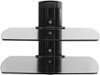 Sanus - Foundations Dual On-Wall Component Shelf System - Black-Front_Standard