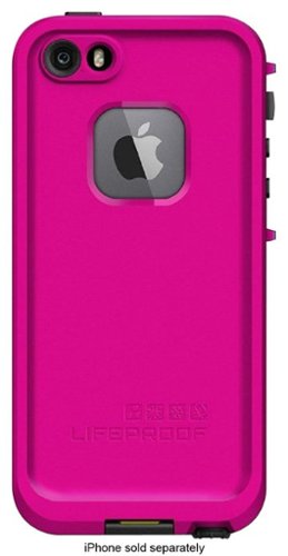 LifeProof - frē Case for Apple® iPhone® 5 and 5s - Dark Magenta/Magenta-Front_Standard 