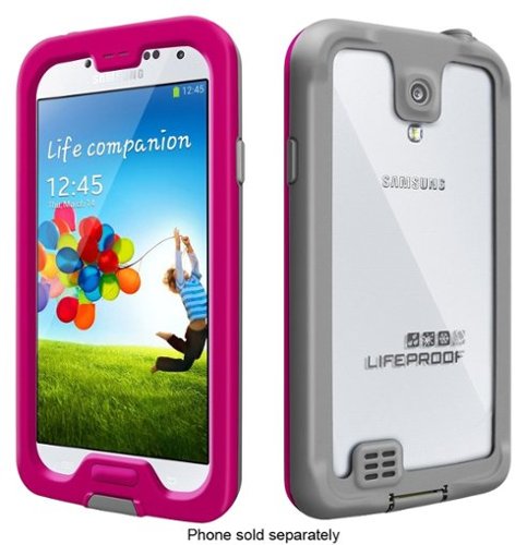 LifeProof - nüüd Case for Samsung Galaxy S 4 Cell Phones - Magenta/Gray-Front_Standard 