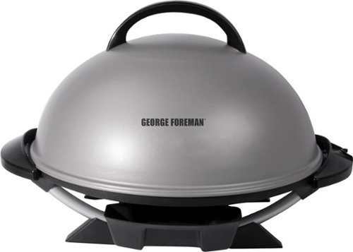  George Foreman - Indoor/Outdoor Electric Grill - Silver