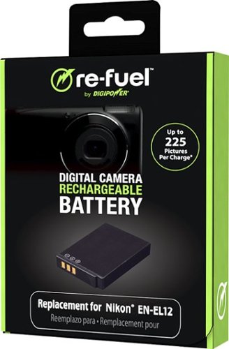 Digipower - Digital camera replacement battery for Nikon EN-EL12 battery pack